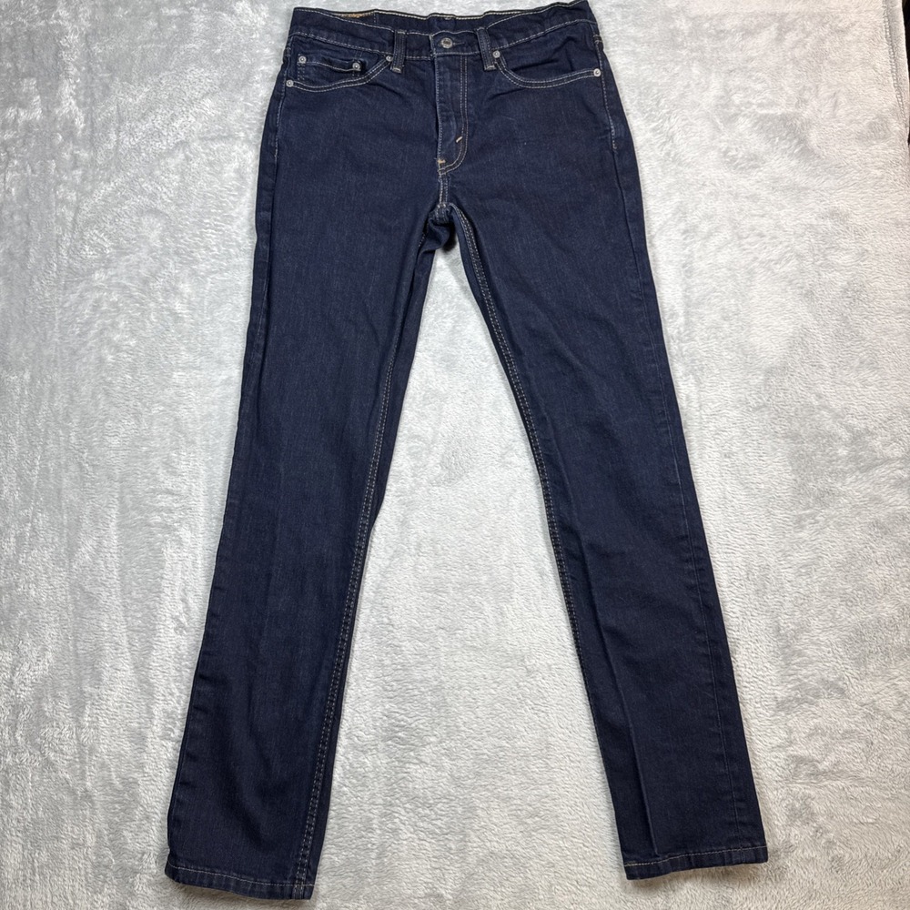 Levi's 511‎ Jeans Men's 32x34 Blue Slim Fit Straight Dark Wash Stretch Denim